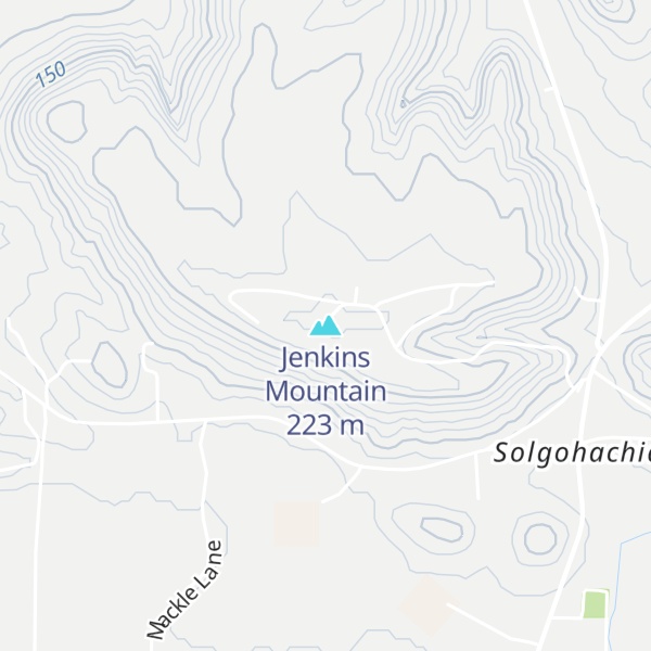 Map of Jenkins Mountain