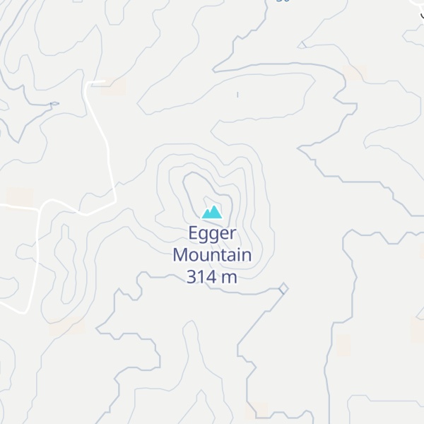 Map of Egger Mountain
