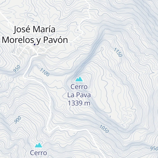 Map of Cerro La Pava