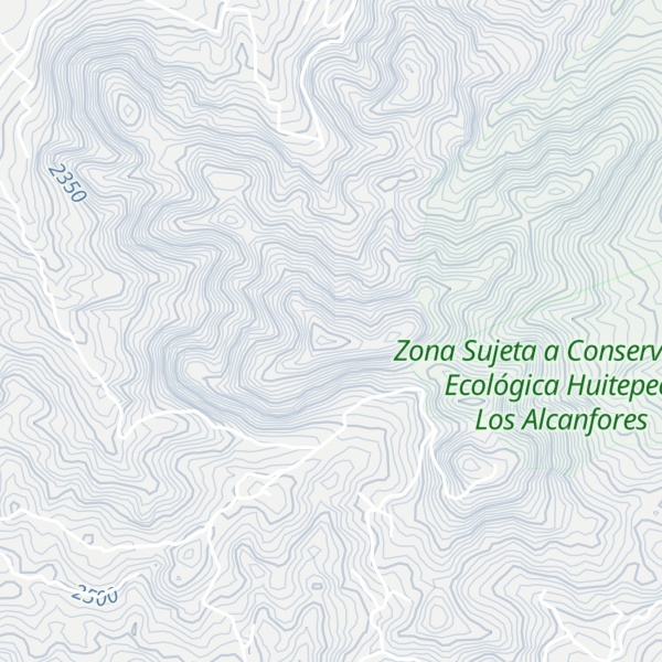 Map of Cerro Huitepec