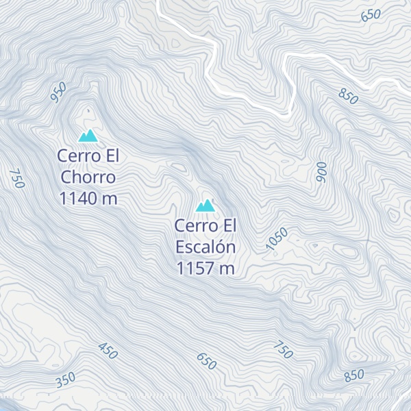 Map of Cerro El Escalón
