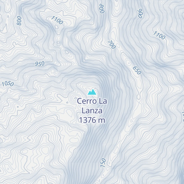 Map of Cerro La Lanza