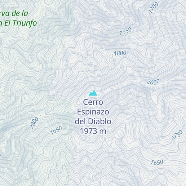 Map of Cerro Espinazo del Diablo
