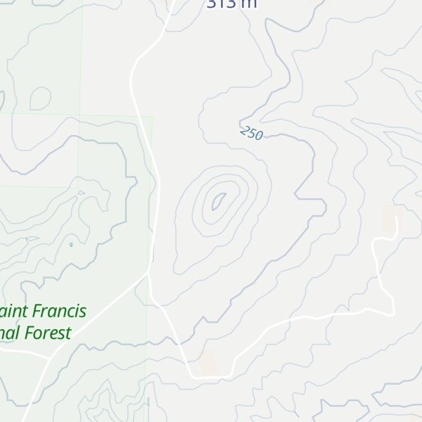 Map of Bass Mountain