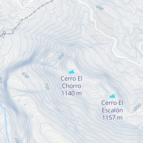 Map of Cerro El Chorro