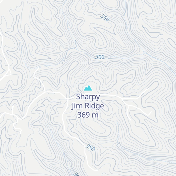 Map of Sharpy Jim Ridge