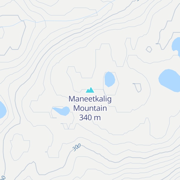 Map of Maneetkalig Mountain