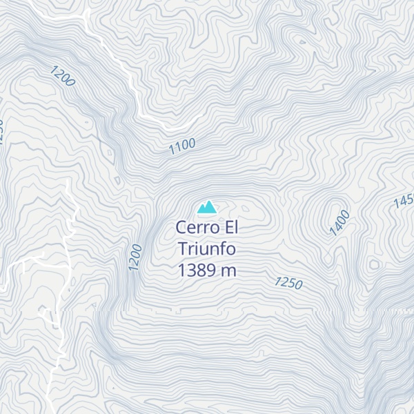 Map of Cerro El Triunfo