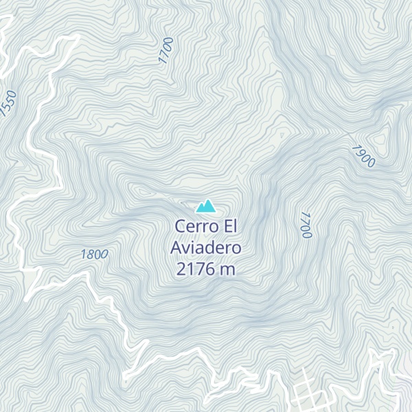 Map of Cerro El Aviadero