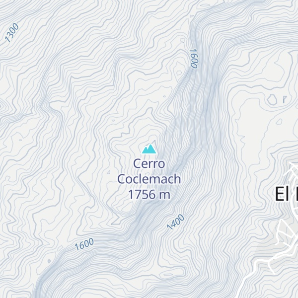 Map of Cerro Coclemach