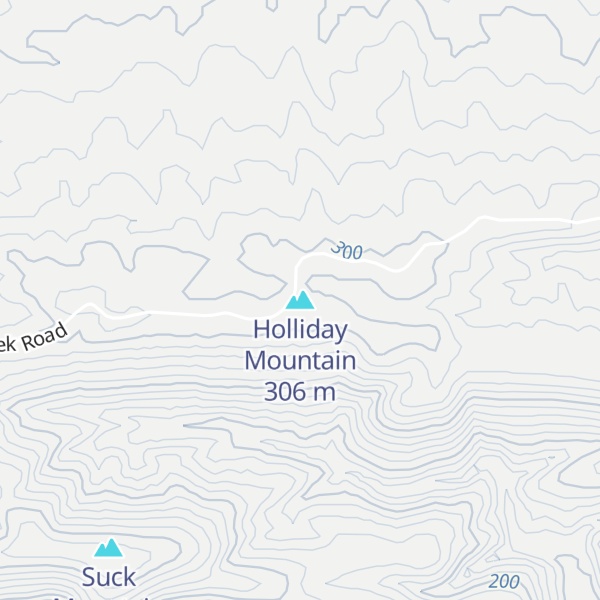 Map of Holliday Mountain