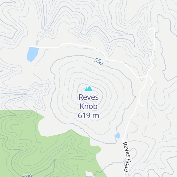 Map of Reves Knob