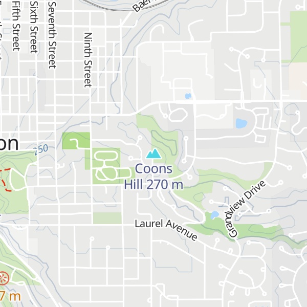 Map of Coons Hill