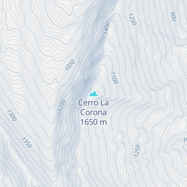 Map of Cerro La Corona