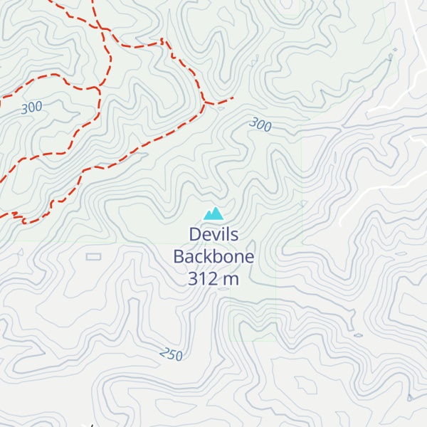 Map of Devils Backbone