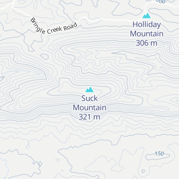Map of Suck Mountain