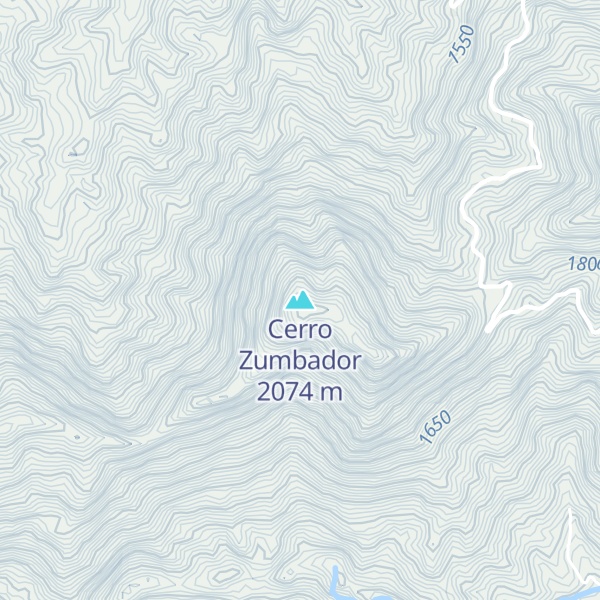 Map of Cerro Zumbador