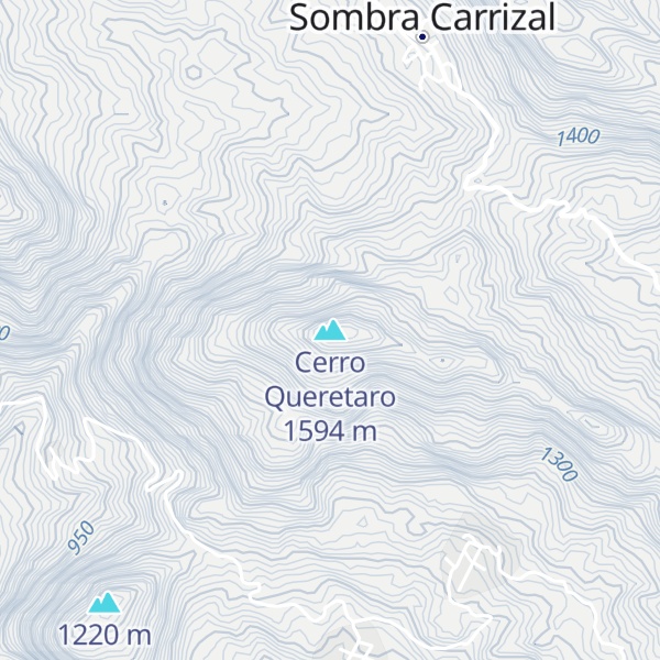 Map of Cerro Queretaro