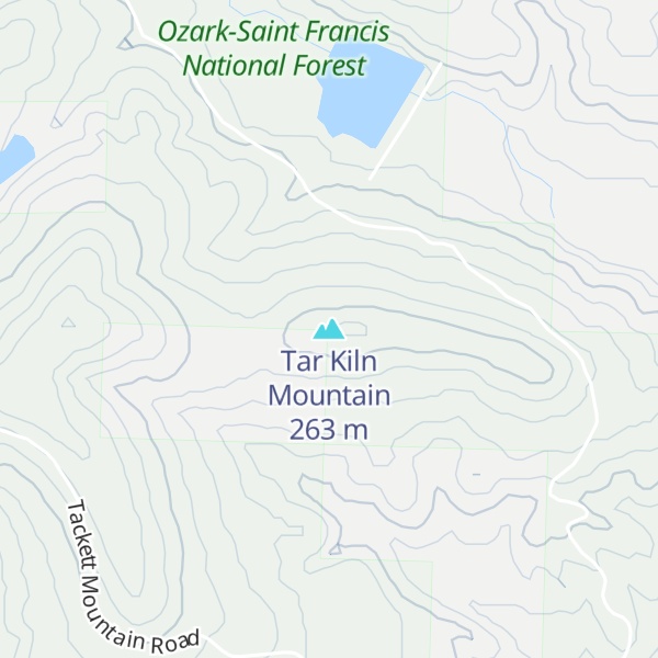 Map of Tar Kiln Mountain