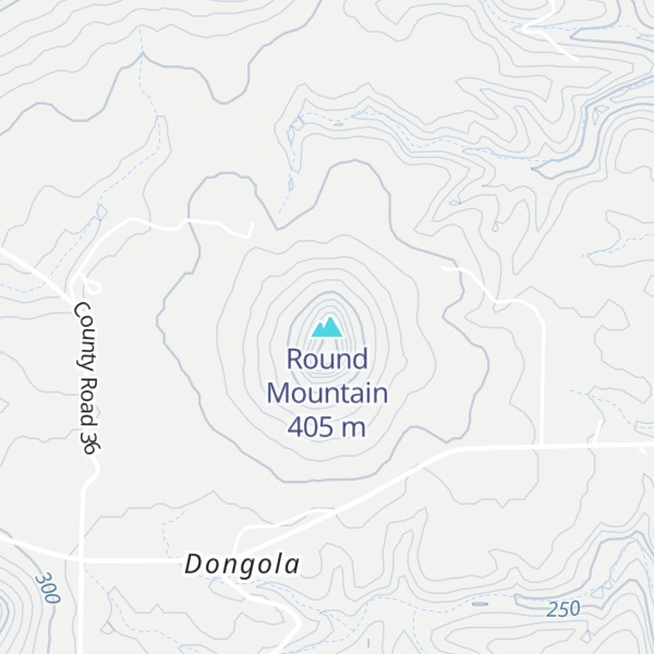 Map of Round Mountain