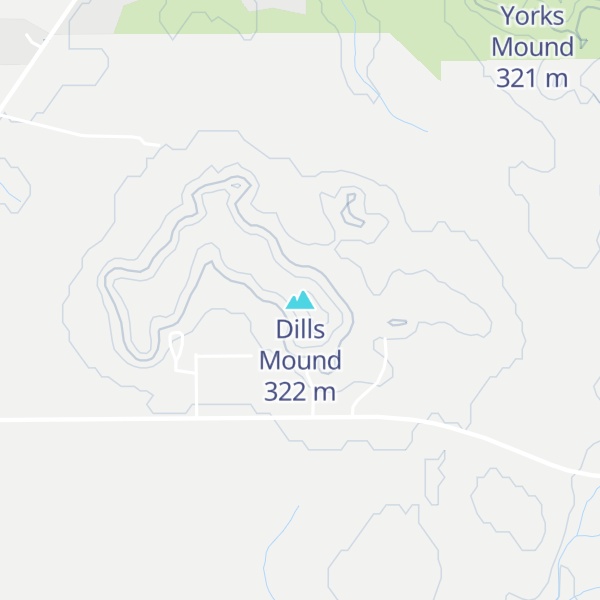 Map of Dills Mound