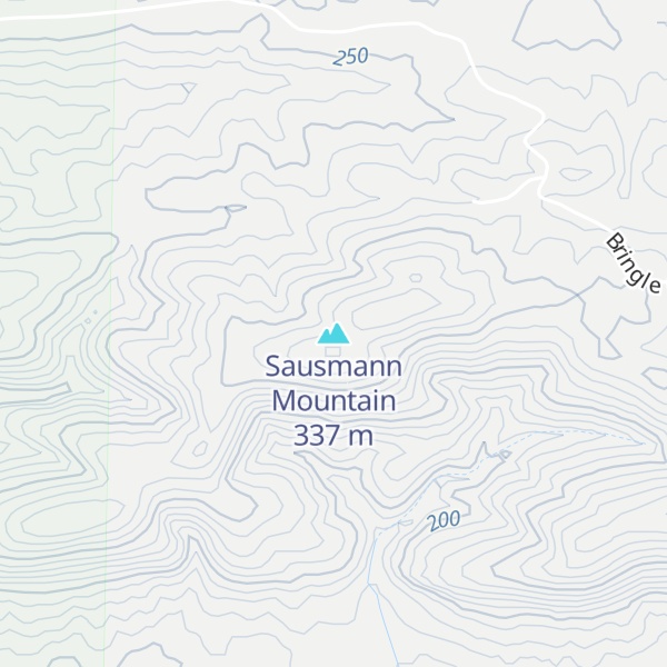 Map of Sausmann Mountain