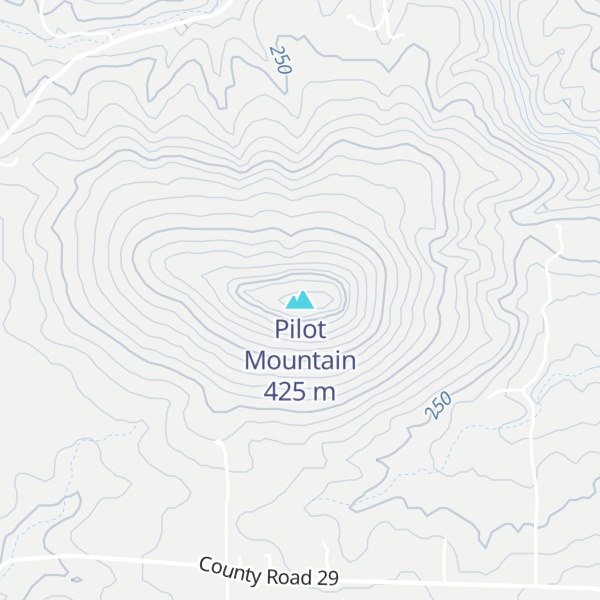 Map of Pilot Mountain