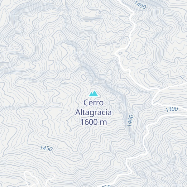 Map of Cerro Altagracia