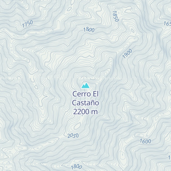 Map of Cerro El Castaño