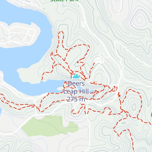 Map of Deers Leap Hill