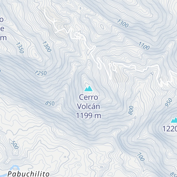 Map of Cerro Volcán