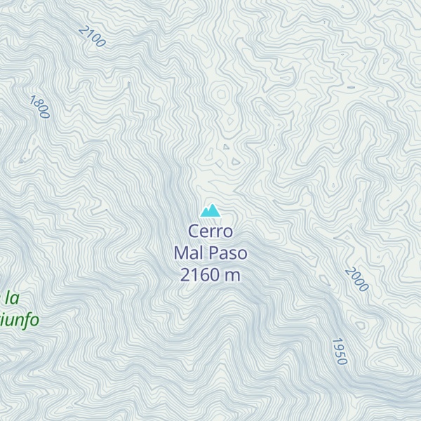 Map of Cerro Mal Paso