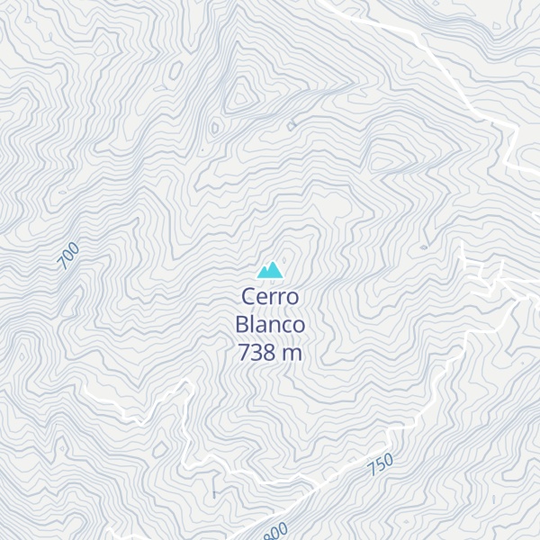 Map of Cerro Blanco