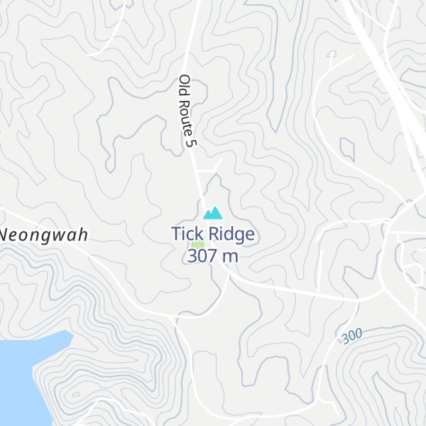 Map of Tick Ridge
