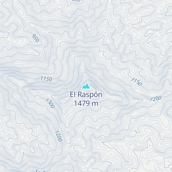 Map of El Raspón