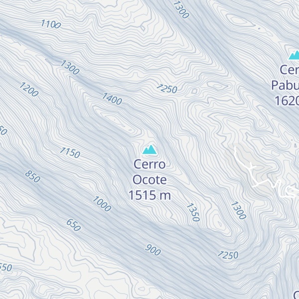 Map of Cerro Ocote