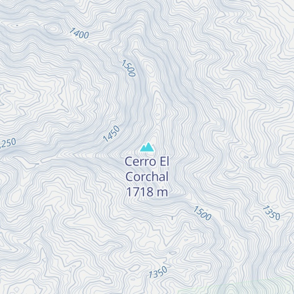 Map of Cerro El Corchal