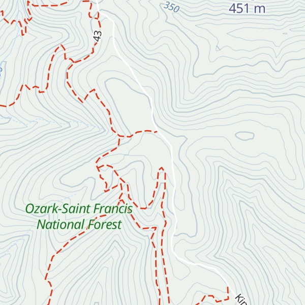 Map of Kincannon Mountain