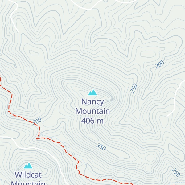 Map of Nancy Mountain