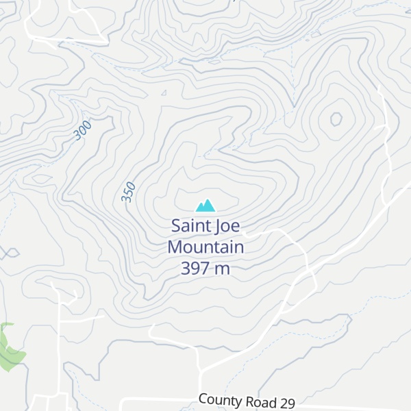 Map of Saint Joe Mountain