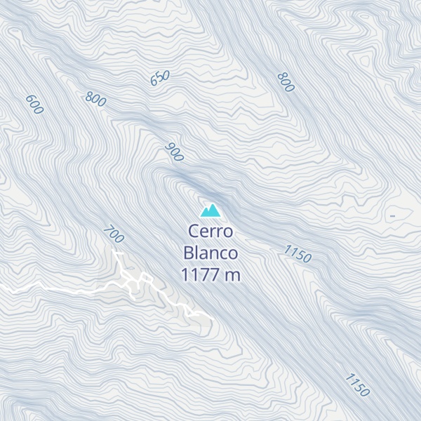 Map of Cerro Blanco