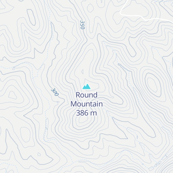 Map of Round Mountain