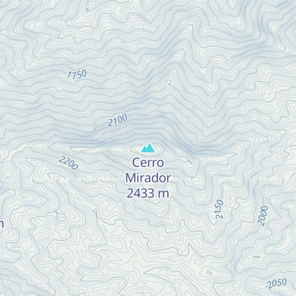 Map of Cerro Mirador