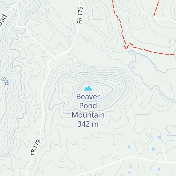 Map of Beaver Pond Mountain