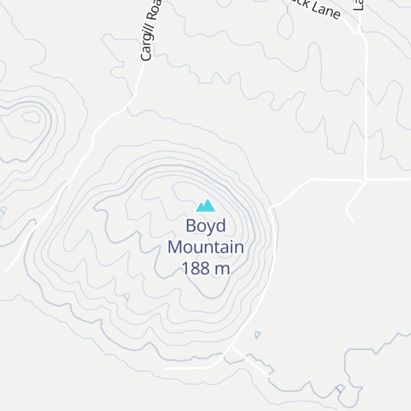 Map of Boyd Mountain