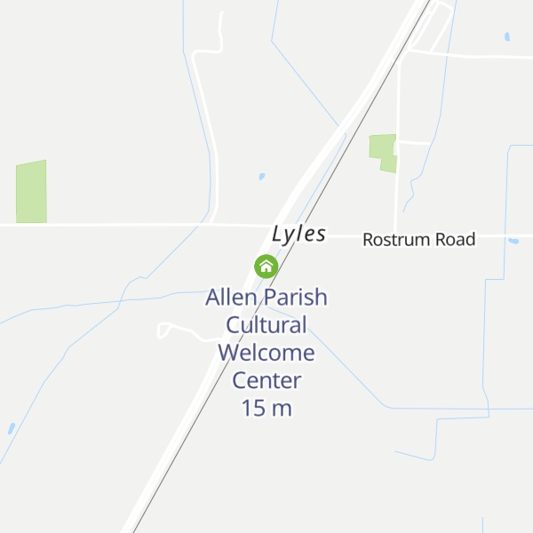 Map of Allen Parish Cultural Welcome Center
