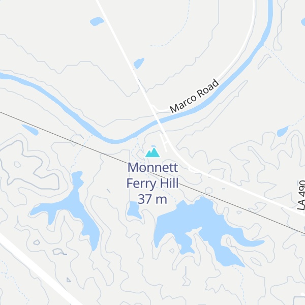 Map of Monnett Ferry Hill
