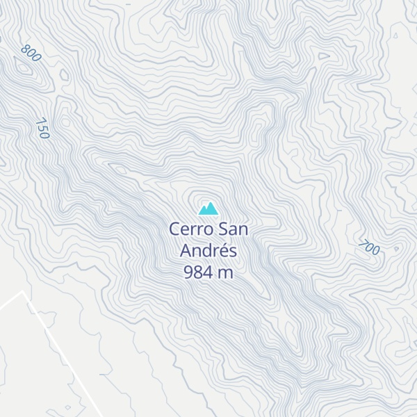 Map of Cerro San Andrés
