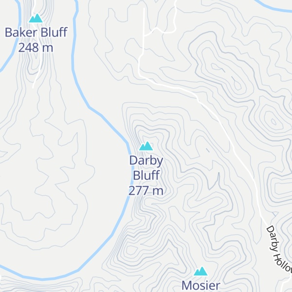 Map of Darby Bluff