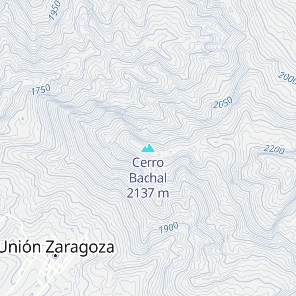 Map of Cerro Bachal